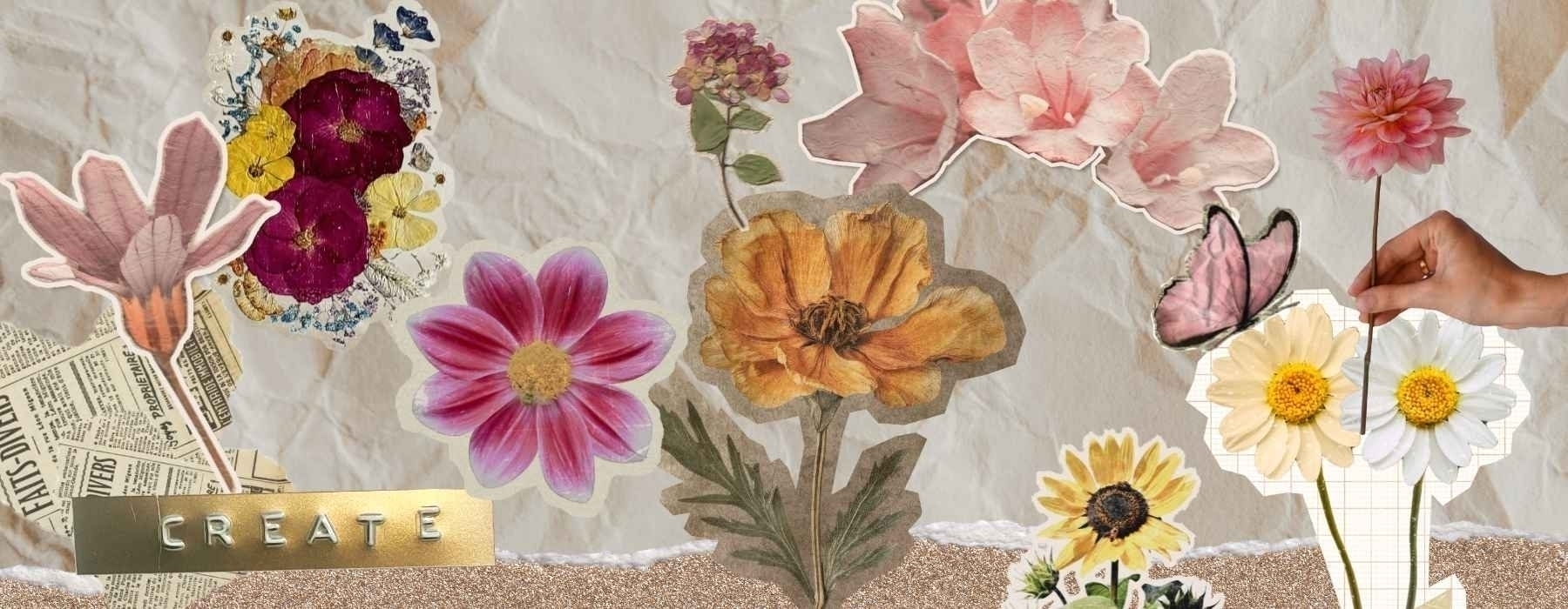 Beginner Collage: Everything's Dahlias!